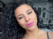 Sexy latina dancing in lingerie and high heels  12/16