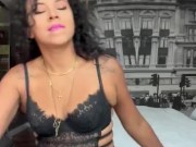 Sexy latina dancing in lingerie and high heels  8/16