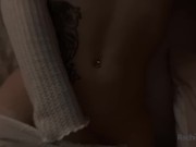 PUSSY RUB IN MY WHITE FISHNETS 