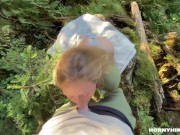 Real Public Sex Adventures with full cumshots - Horny Hiking - 4K POV 2/16