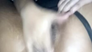 massaging and showing very close my pink pussy and ejaculating very tasty with her making noise