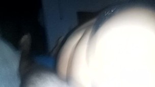 I jumped sideways with my ass and shoved it deep into my pussy real quick until I came on my dick🍆