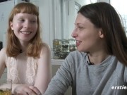 Ersties: Amateur Lesbian Couple Play With Ice 8/16