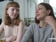 Ersties: Amateur Lesbian Couple Play With Ice 9/16