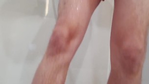 Pee desperation moaning and wetting briefs with a boner