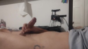 Roommate gone huge college cumshot