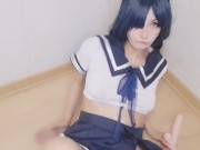 chica gato con traje de escolar se masturba 2/16