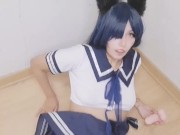 chica gato con traje de escolar se masturba 5/16