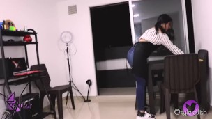 Kyleicienta: While working as a maid my master gave me his milk in my tight pussy.