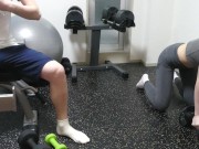 【個人撮影】テニスサークルの新入生をジムに誘い！禁断の時間を止め！　なめ放題やり放題！我慢できず〇〇！　スマホ撮影　口内射精　大学生　フェラ