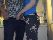 Step daddy needed stress relief after job so he fucked me in a bathroom with echo sound 2/16