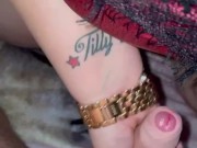 Filthy British Couple Dirty Talking, Kissing & Playing 5/16