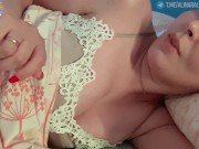 Stepmother and stepson share a bed in a hotel room.