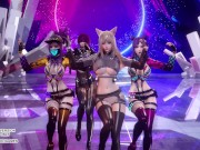 [MMD] (G)I-DLE - TOMBOY Hot Kpop Dance Ahri Akali Evelynn Kaisa League of Legends KDA 14/16
