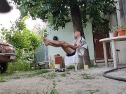 Walking in the yard 10/16