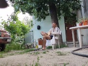 Walking in the yard 3/16