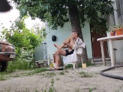 Walking in the yard 6/16