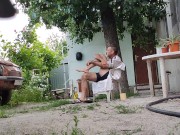 Walking in the yard 7/16