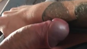 Big cock getting hard when he opened the nude I sent