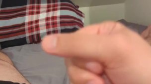 5 mins of warm flesh edging builds up to me cumming all over myself 