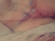 Rubbing my tight lil pussy 