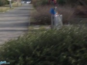 Public Agent English Babe Gives Blowjob in the Shower 1/16