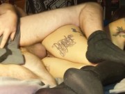 Tattooed Latina hottie, getting railed hard sideways Part 2 4/16