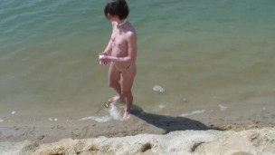 Nude show on the beach