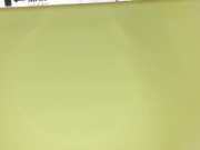 Girl pissing on plate over the toilet and doing an ovulation test 16/16