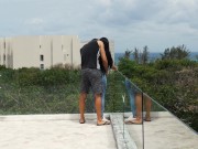 Risky Sex With A Dirty Venezuelan Slut On A Public Roof Top 7/16
