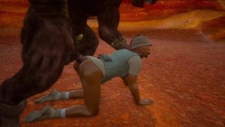 Minotaur fucks archaeologist's ass hard 3D - RedTube