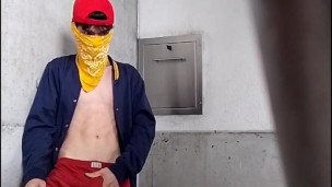 I jerk off on the stairs of my building apartment