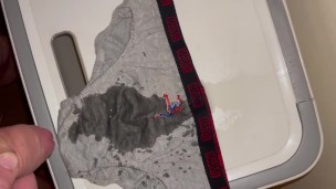 Piss onto my Spider-Man briefs 