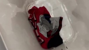 Pissing onto my dirty laundry 