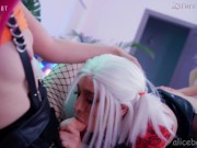 Подборка Лучшего Глубокого Минета Косплей AliceBong 14/16