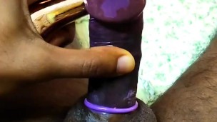Filling a condom with my creamy cum cum masturbation cumshot 