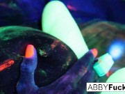 Black Light Rainy Night Lesbian Fun 9/16