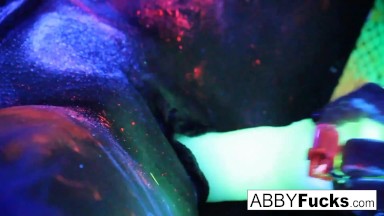 Black Light Rainy Night Lesbian Fun