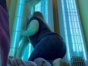 Stepsis works at gym I asked her for help with tan lotion never expected this to happen