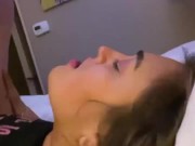 Cuck Wants To Share Cum With His Slutwife - He Spits In Her Mouth 14/16