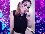 Crazy clown smoking, partying,and fingering 2/16