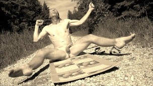 Andys Schweinas June 2022 Pork Knuckles Male Leg Feet Gymnastic Sport Act Art Sepia Slowmode