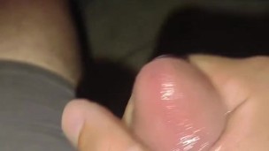 Squirting ropes on myself late at night.