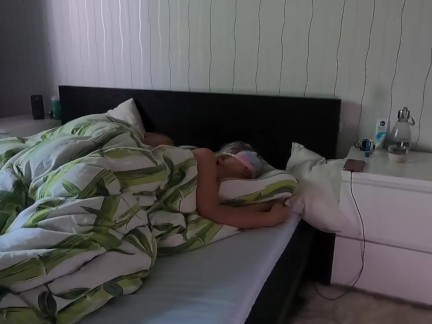 Morning wake up sex with fingers and cock