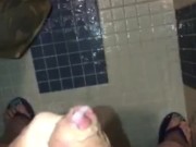 Compilation of Shower Masturbation With Cumshot Video Clips While I’m In A Public Shower 15/16