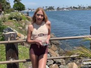 GOTFILLED Skinny blonde Khloe Kapri gets picked up then fucked and creampied 1/16