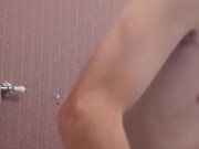 So Horny gets out of the shower & still jacking off  11/16