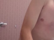 So Horny gets out of the shower & still jacking off  14/16