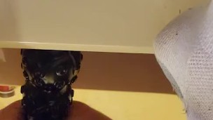 Pounding my ass hard with huge dildo 