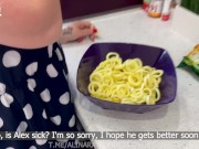 Stepmother comforted upset stepson with her pussy 3/16